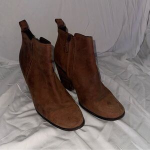 Cole Haan Brown Suede Ankle Booties